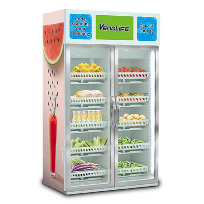 cabinet Smart Vending Machine 2.14m tall 20kg each layer 0.3KW Single Door