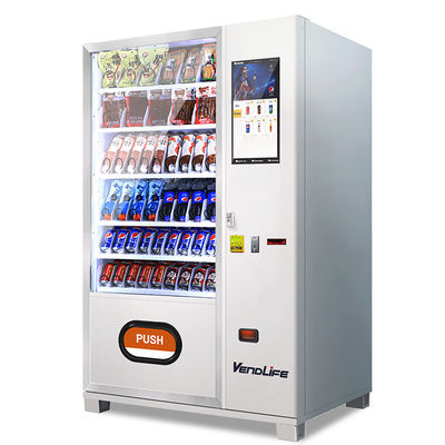 Slim Small Combo Refrigerated Vendlife Vending Machine For Sale Snacks Drinks Beverages